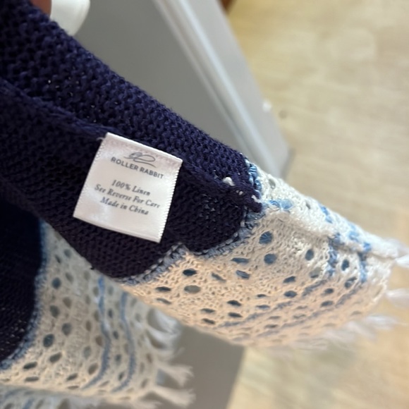 Roller rabbit blue cardigan - Picture 4 of 6